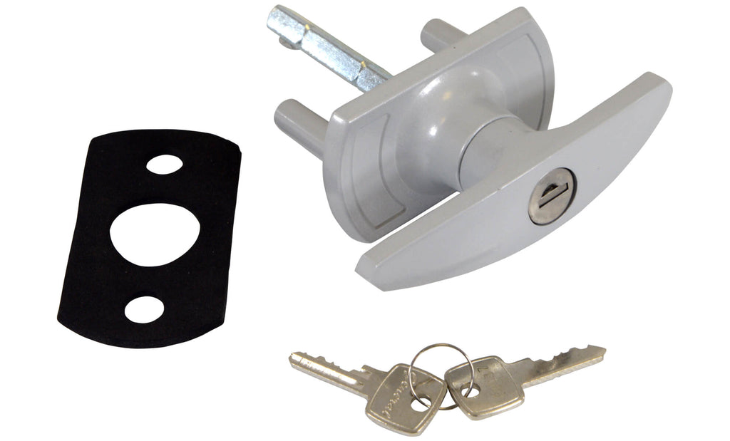 thumbnail image 2 of Universal Garage Door Keyed T Handle Lock With 2 Keys - Replacement Hardware 2 of 5