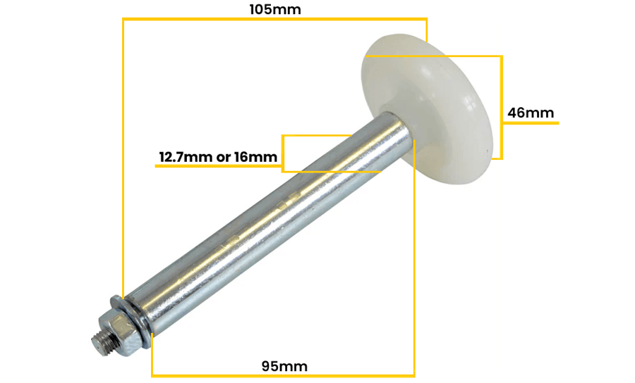 Garador Retractable Roller Spindles - For R, DR and CM