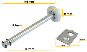 Universal Garage Door Roller Spindles & Top Brackets