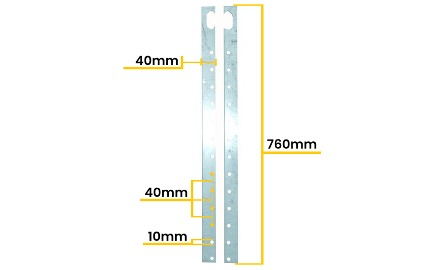 Track Hanging Support Straps - For Roller Spindle Tracks