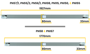 Garador Garage Door Pattern Cables/Roller Spindles (Type C Roller Spindles