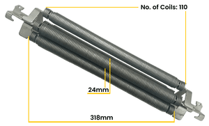 Garador Retractable Double Door Springs