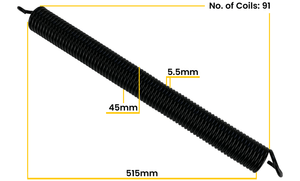 Wessex Black Garage Door Spring