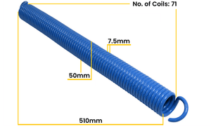 Wessex Blue Garage Door Spring