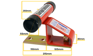 Garage Defender (inc. Padlock) Red